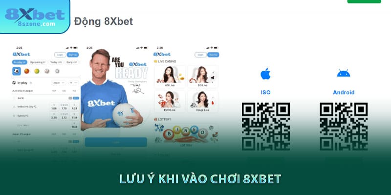 Lưu ý khi đăng nhập 8sbet