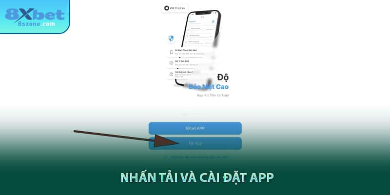Nhấn tải và cài đặt app 8sbet