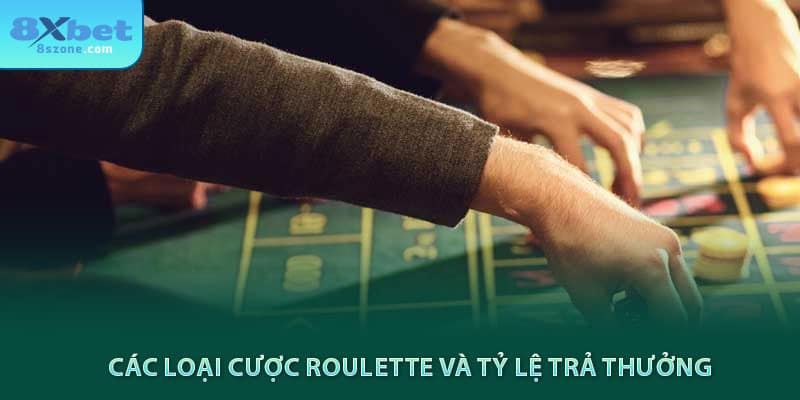 Các loại cược roulette và tỷ lệ trả thưởng tại 8sbet