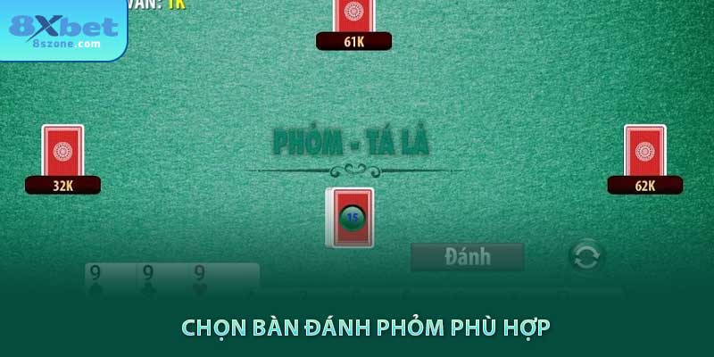 Chọn bàn đánh phỏm phù hợp