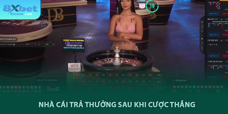 Nhà cái 8sbet trả thưởng sau khi cược thắng