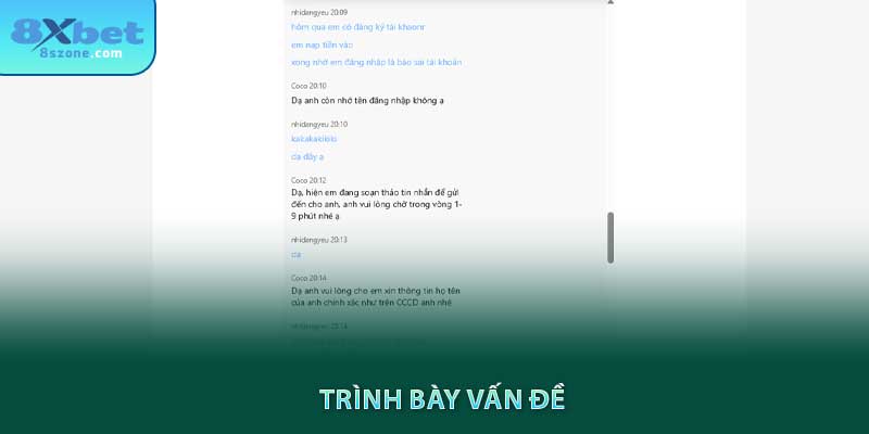 Trình bày vấn đề thường gặp tại 8sbet