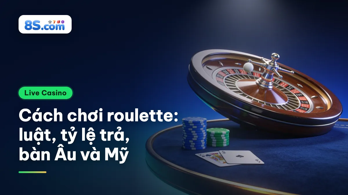 Vòng quay roulette và chip cược 3D, tiêu đề cách chơi roulette: luật, tỷ lệ trả bàn Âu và Mỹ